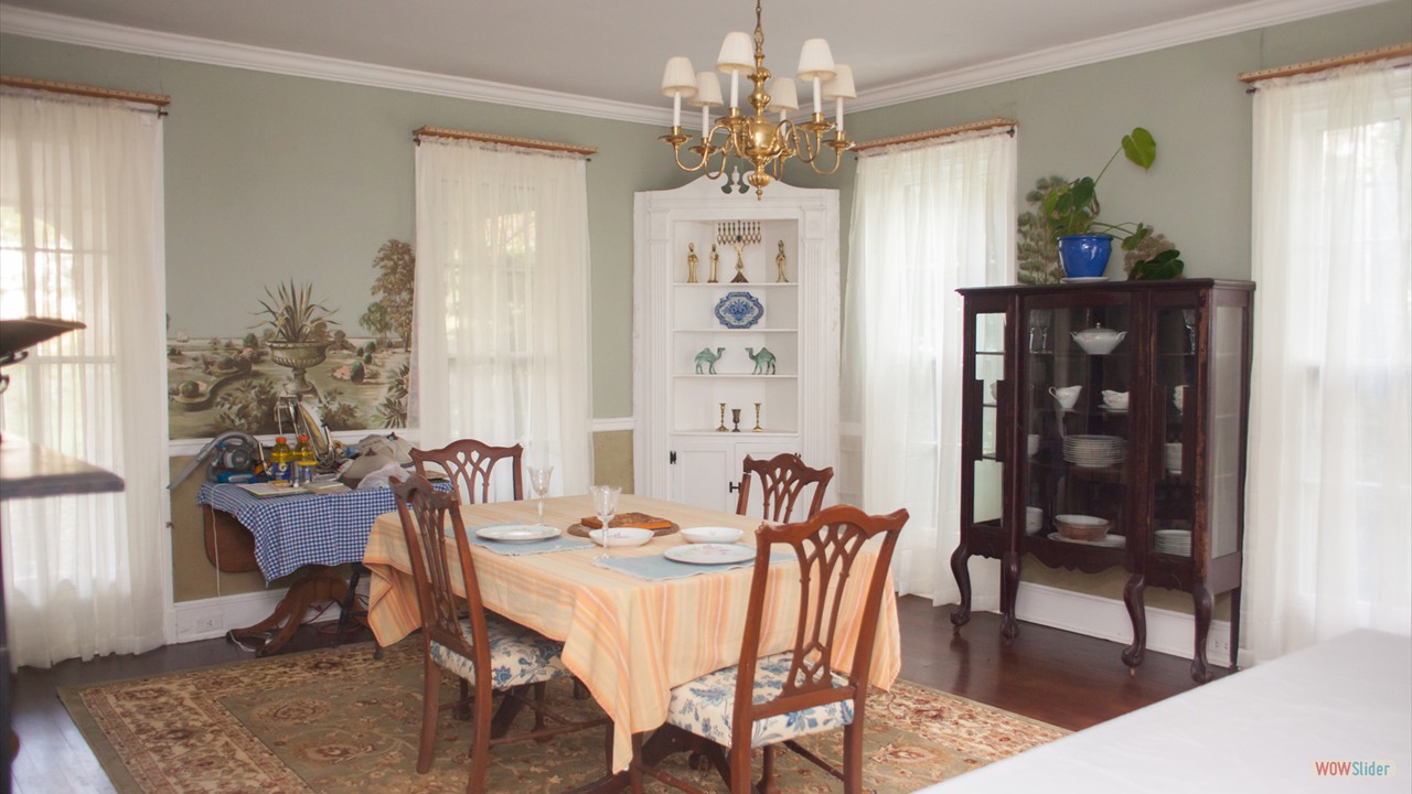 Dining Room Table & Corner Cabinet